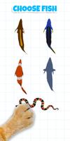For cat - catch the fish 3D poster