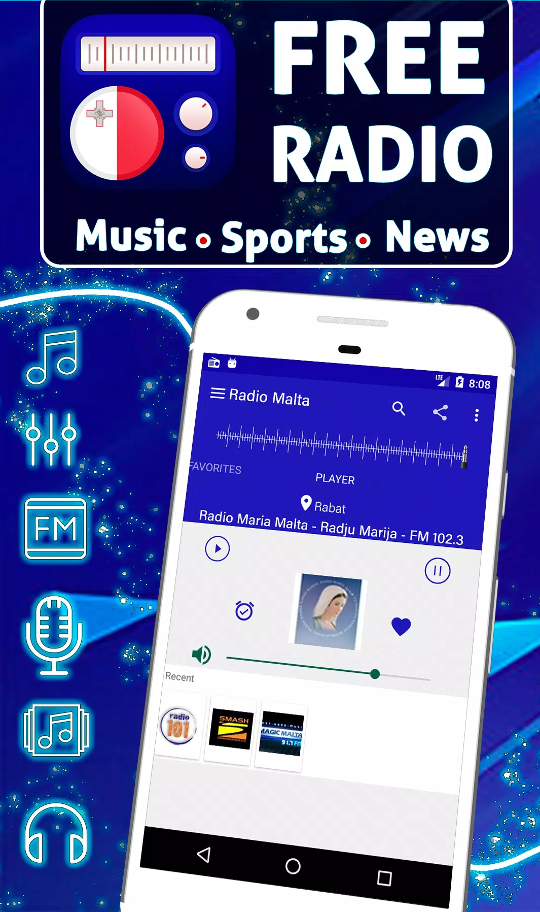Free Radio Malta: Offline Stations APK for Android Download