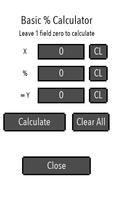 Basic Percent Calculator screenshot 1