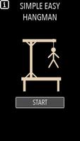Simple Easy Hangman Poster