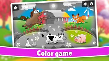 Kids Farm Animal Color Scratch Screenshot 2