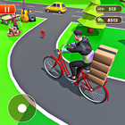 الطرودمنزل تسليم دراجةهايةgame أيقونة