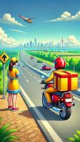 الطرودمنزل تسليم دراجةهايةgame تصوير الشاشة 2
