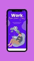 Work From Home Jobs Cartaz