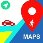 Maps directions - aa Router Finder & Findnear icône