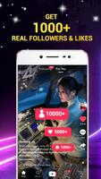 1000Fans -Получите лайков и последователи в TikTok постер