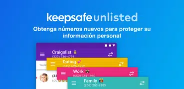 Keepsafe Unlisted: Segundo Número de Teléfono