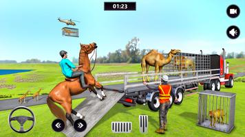 Wild Animals Truck Games 3d screenshot 1