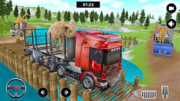 Wild Animals Truck Games 3d screenshot 2