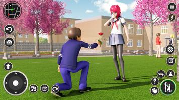 Anime Schulmädchen Leben Spiel Screenshot 1