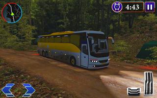 ônibus offroad dirigindo 3d Cartaz