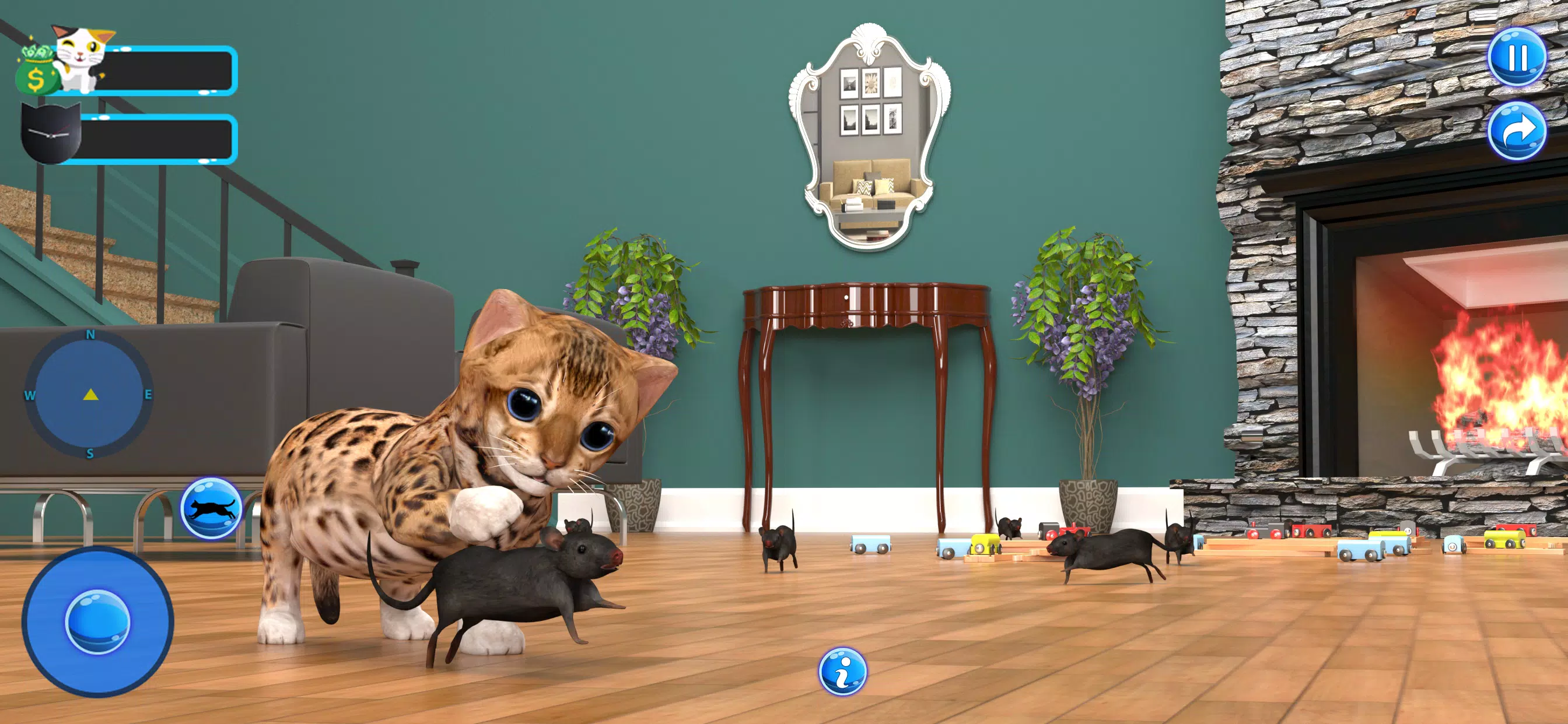 jogo de gato fofo - meu simulador de gato virtual doce jogo de estimação  para crianças::Appstore for Android