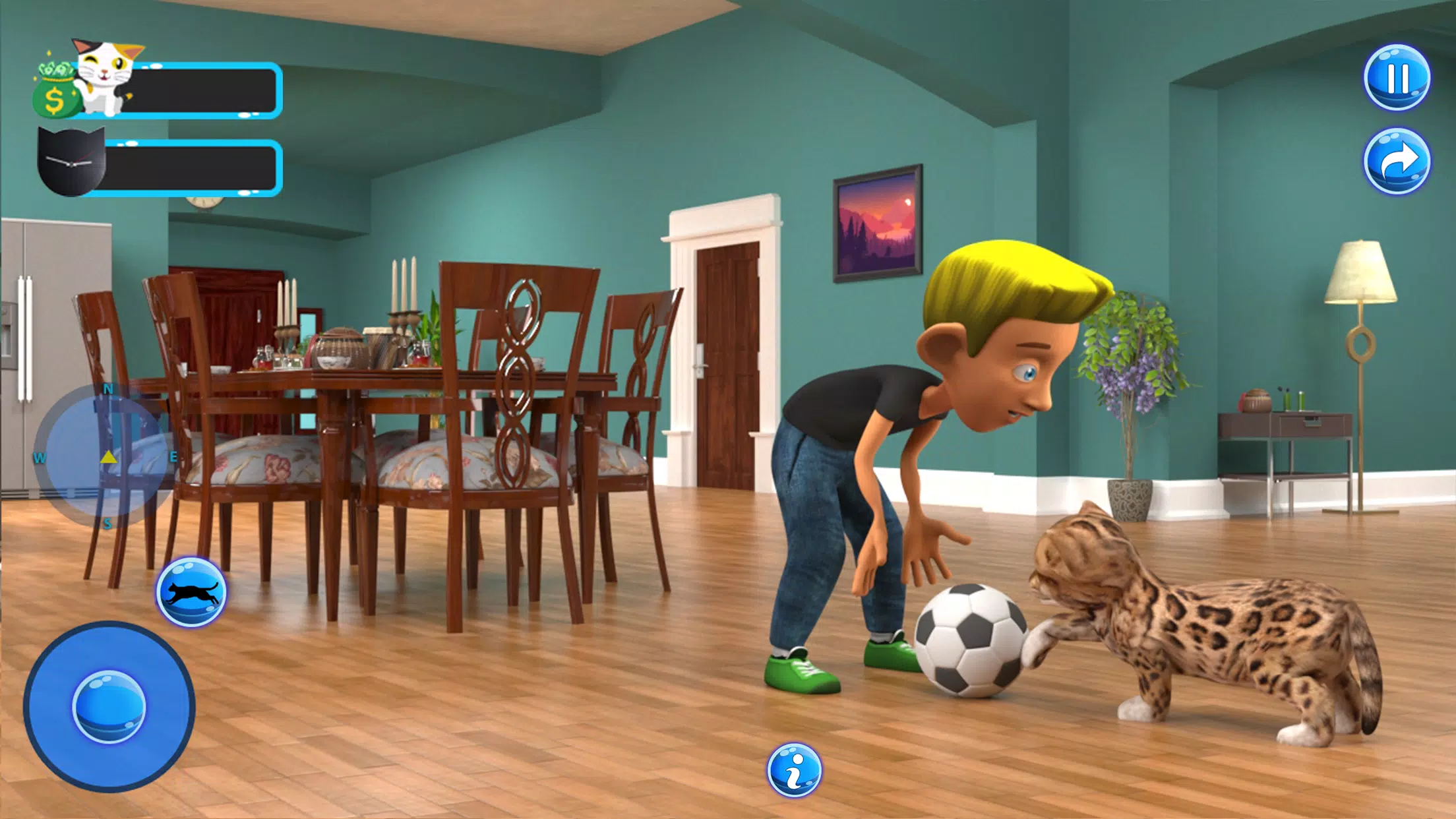 Android용 귀여운 가상 애완 동물 고양이-어린이를위한 무료 고양이 게임 Apk 다운로드