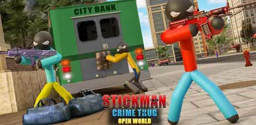 Stickman Crimen Matón Ciudad: Abierto Mundo
