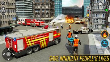 Firefighter Games: Fire Truck capture d'écran 1