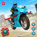 US Police Flying Bike Robot Simulator