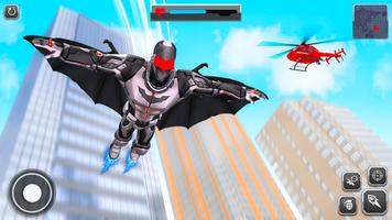Flying Bat Bike Robo Transform Affiche