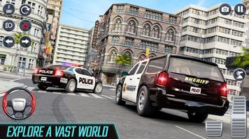 Police Car Sim Criminal Games Affiche