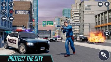 Police Car Sim Criminal Games capture d'écran 1