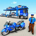 Police Car Transport 3D icône