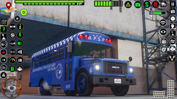 Police bus Simulator 2023 постер