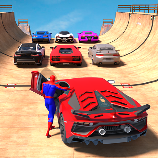 Superhero Car: Mega Ramp Games