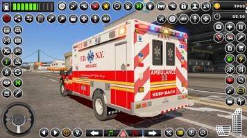 Ambulance Game: City Rescue 3D Ekran Görüntüsü 1