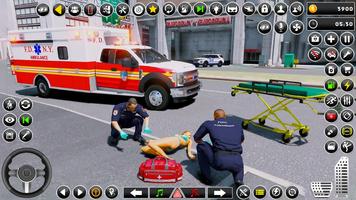 Ambulance Game: City Rescue 3D Ekran Görüntüsü 2