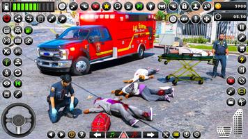 Ambulance Game: City Rescue 3D Ekran Görüntüsü 3