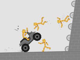 Stickman Car Destruction Games Cartaz