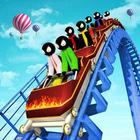 Stickman Roller Coaster Emoção Passeio ícone