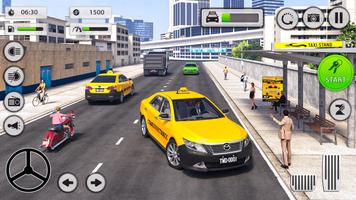 Taxi Car Driving Simulator ảnh chụp màn hình 1