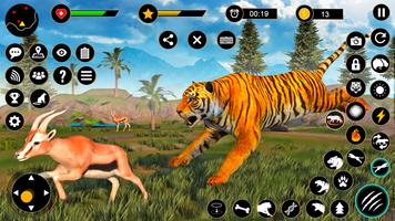 เสือจำลอง - เกมสัตว์ : เกมเสือ ภาพหน้าจอ 3