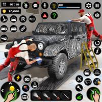 Car Wash Garage - Car Games 3D Affiche
