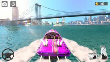 Boat Racing Games Simulator 3D capture d'écran 2