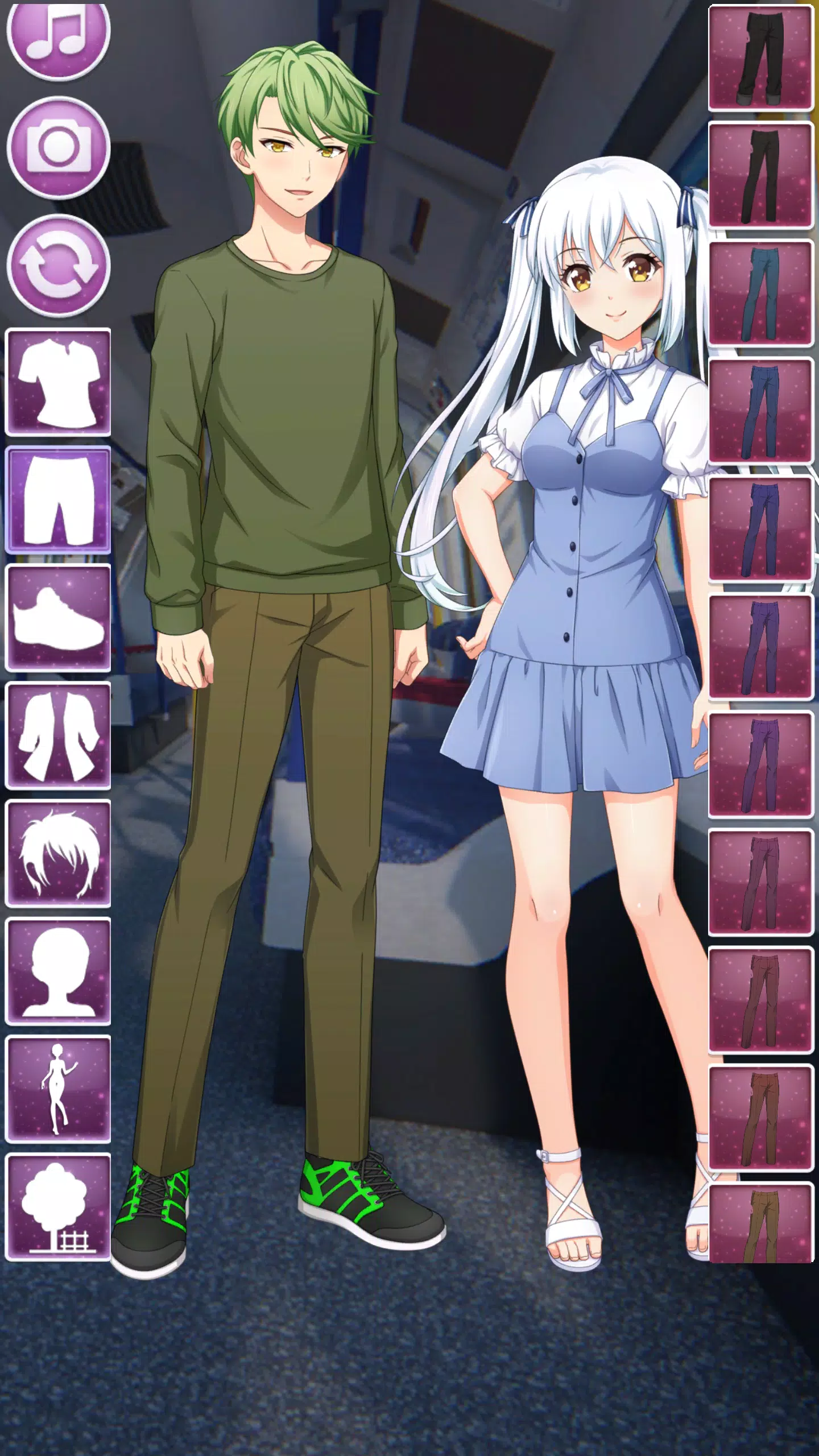 Download A Girl And A Boy Dressed In Anime Costumes