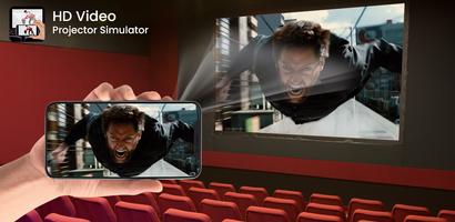 HD Video Projector Simulator Affiche