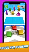 Merge Number Fight! Cubes Run Cartaz