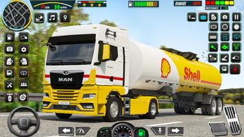 重的 油 货物 卡车 游戏 3D 海报