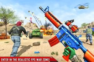 Game menembak komando Fps: melawan perang teroris poster