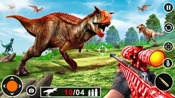 Dinosaurus Berburu Permainan poster