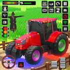 jeu de tracteur agricole icône
