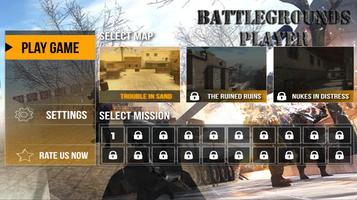 Fire Free Squad Battle Royale Battleground Player Plakat