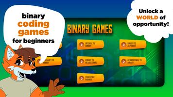 Binary Games: Master binary code, grow math skills постер