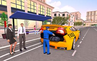 City Taxi Car Driving Game: Free Taxi Game poster