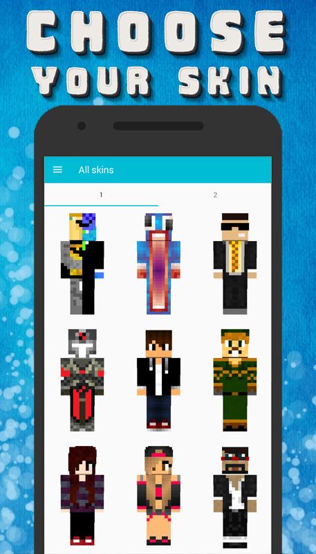 Popular Youtubers Skins For Android Apk Download - famous roblox youtubers skins