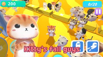 Catfall guys: Online royale Affiche