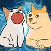 Popcat vs. Perro shiba