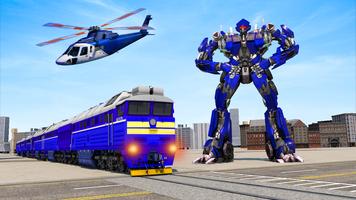 Train Robot Car Transformation plakat