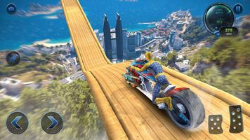 Moto Spider Vertical Ramp: Jump Bike Ramp Games स्क्रीनशॉट 1